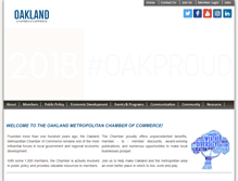 Tablet Screenshot of oaklandchamber.com